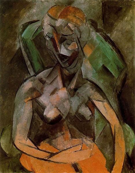 Pablo Picasso Classical Paintings Female Nude Analytical Cubism